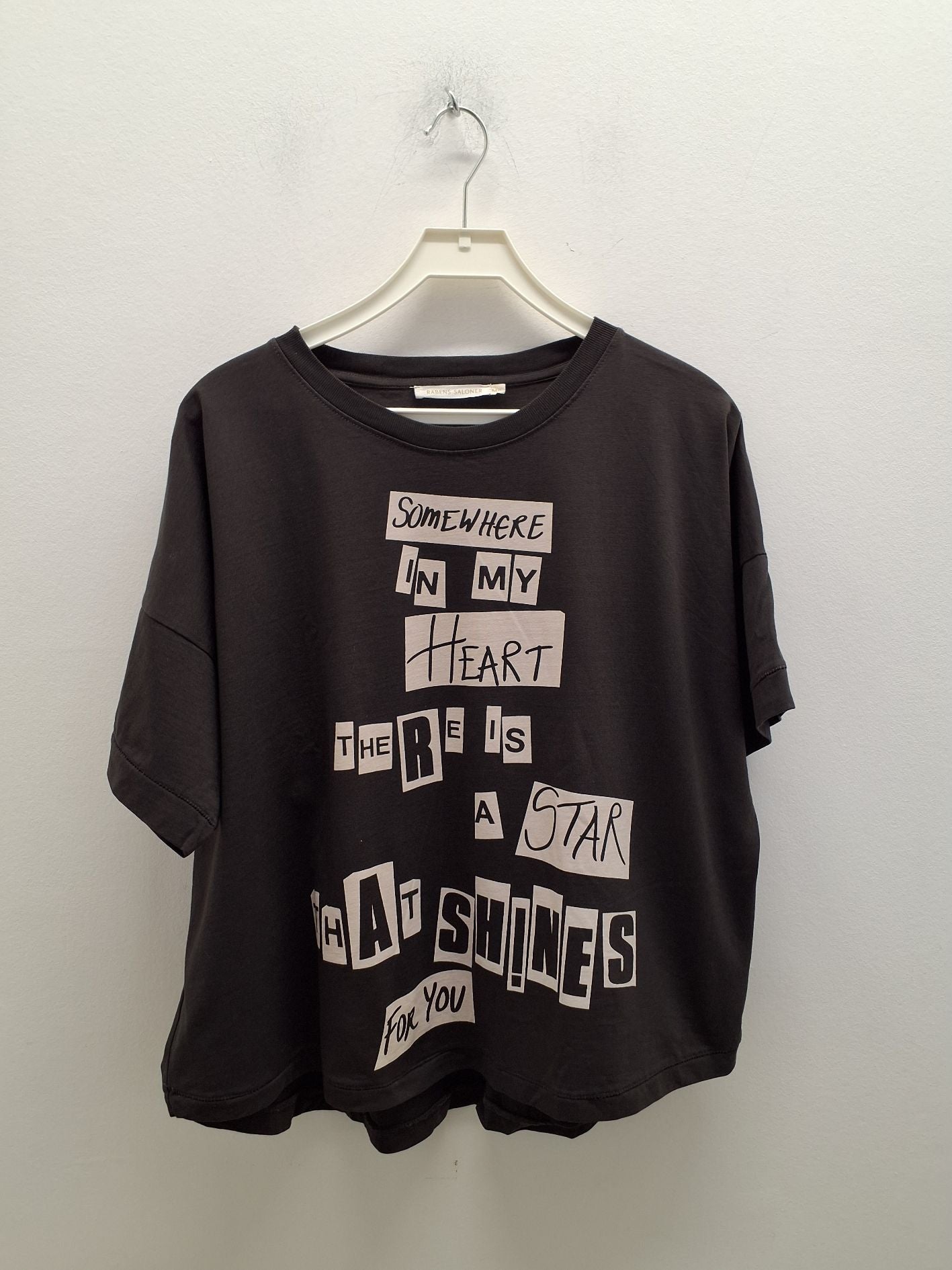 Rabens Saloner Jessie Print cropped T-shirt